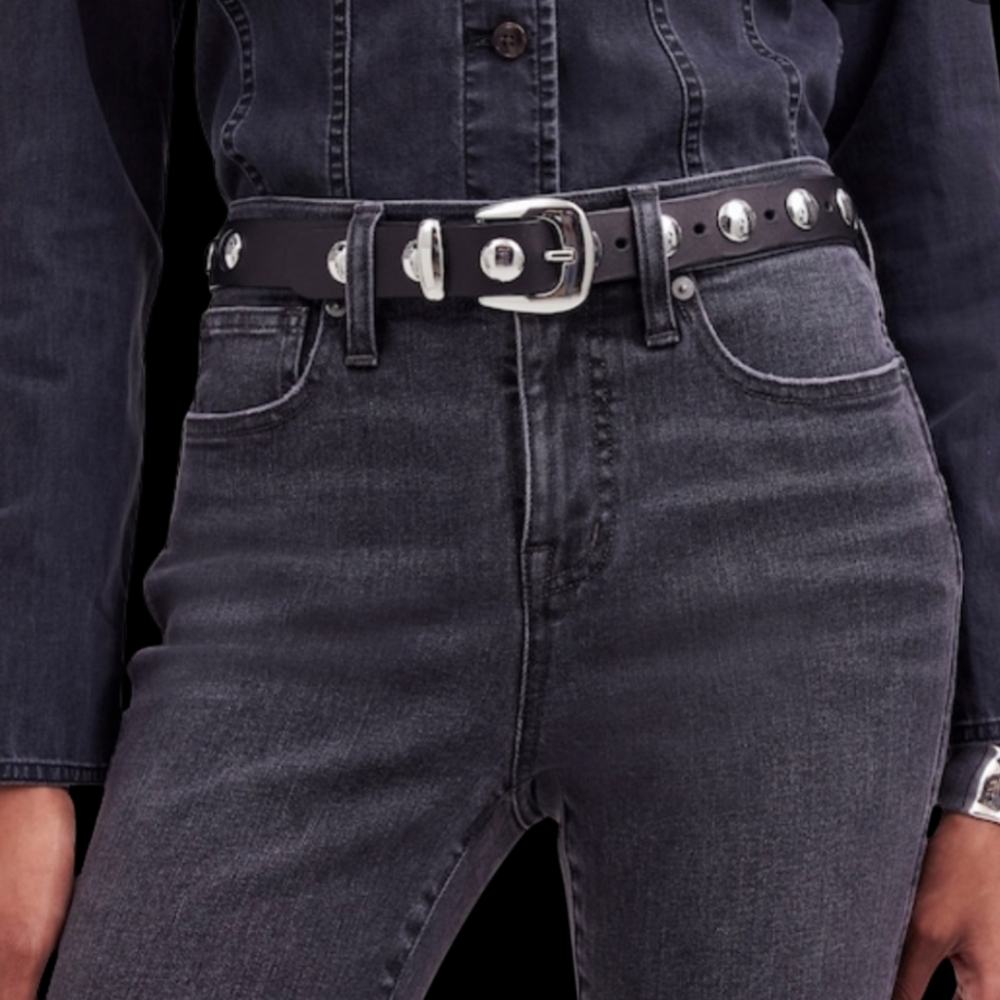 Madewell Studded Western Belt in Leather - Picture 2 of 11